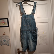 Fatface blue shortee dungarees