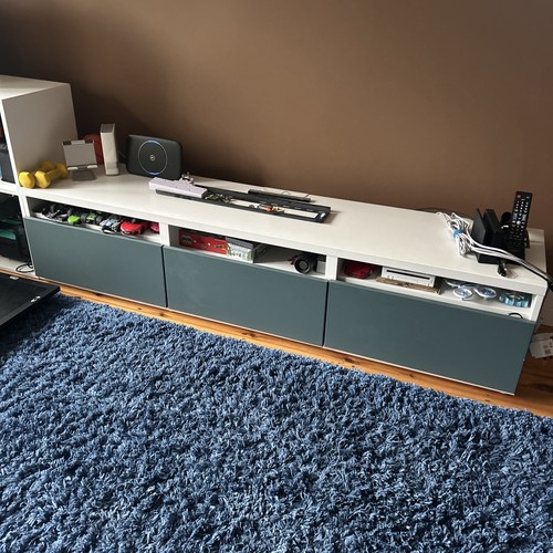Ikea storage units blue - tv,