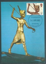 GB 1972 PHQ card Treasures of Tutankhamun Exhibition CDS