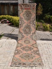 Turkish Rug 3x13 ft Oushak Rug