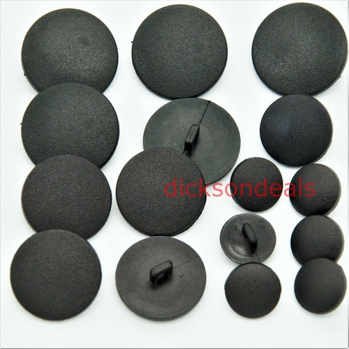 Black coat jacket buttons - black,