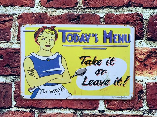Vintage 1950 todays menu - vintage, 1950's