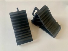 2 x Wheel Chocks Wheel Chock with Handle Caravan Motorhome Trailer Car Pair