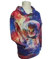 Galaxy Cat Hoodie Space Cosmic