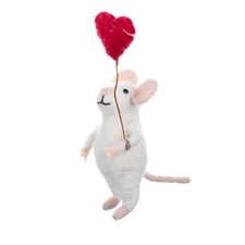 Joe felt white mouse shoeless - joe,