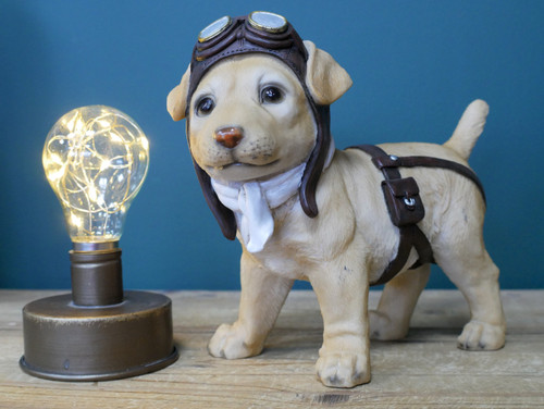 Golden lab dog pilot resin - lab,