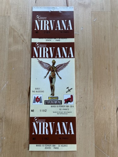 Nirvana concert ticket full - concert,