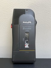 Vintage Philips Executive Dictaphone 394 Pocket Memo & Casette Tape READ DESC