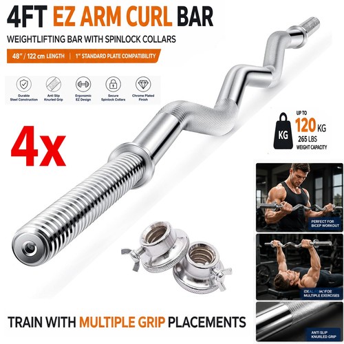 Arm curl bar 4ft weight - 4x,