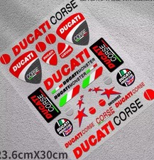 DUCATI  CORSE Motorcycle DECAL   Sticker Fuel Tank Fairing Body Badge HELMET
