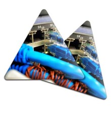 2x Triangle Coaster - Computer Technology Cables #21717