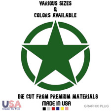  Military Army Star Vinyl