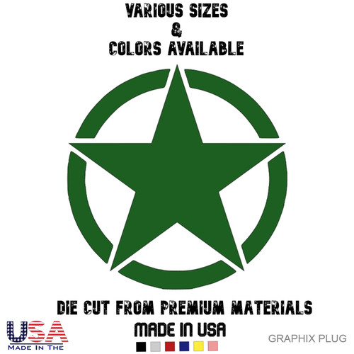 Military army star - army, vinyl