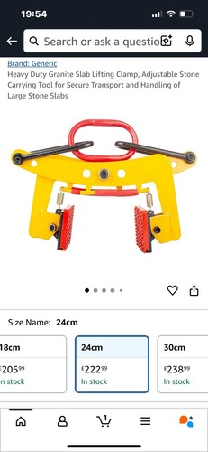 Kerb clamp for lifting - clamp,