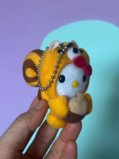 Sanrio Hello Kitty Squirrel Costume Mini Soft Toy Plush Keychain