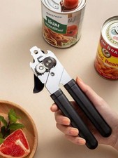 Heavy Duty Stainless Steel Tin Can Opener Cutter Comfy Handle Grip Kitchen set.