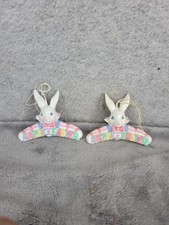 Set of 2 Happy Easter Bunny