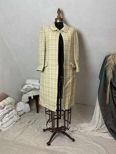 1950s 60s green yellow - 1950s, plaid