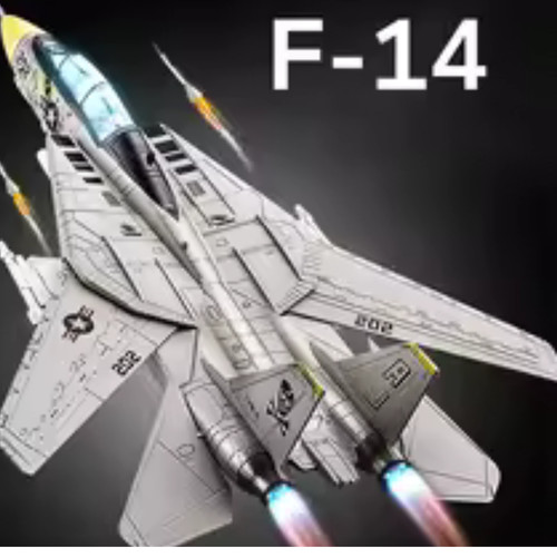 A 10 diecast fighter - f-14, a-10