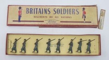 Vintage William Britain Set No.1435 Italian Infantry in Steel Helmets