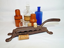 Original Antique Victorian Apothecary Chemist And Druggist Cast Iron Cork Press