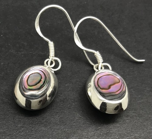 Abalone paua drop earrings