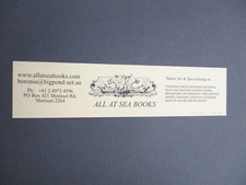 BOOKMARK Bookshop All At Sea Books Morriset NSW Australia Maritime Book Dealers