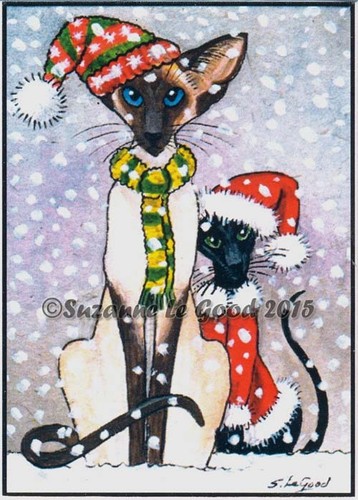 Aceo siamese oriental - cat, in