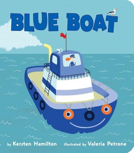 Blue boat red truck - blue, (red