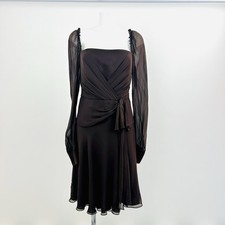 Silk Escada Dress Chocolate