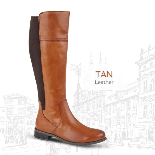 Ladies knee high boots leather - ladies,