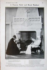 Old Antique Print 1908 King Louis France Saint Chateau Plessis Photograph 20th