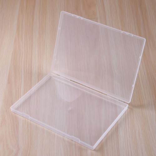 Flat rectangular plastic clear - flat,