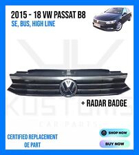 VOLKSWAGEN VW PASSAT B8 2015 - 2019 FRONT BUMPER GRILL & RADAR BADGE LOGO