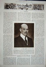 Old Vintage Print 1922 Widow