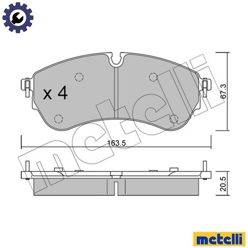 Brake pad set disc - pad,