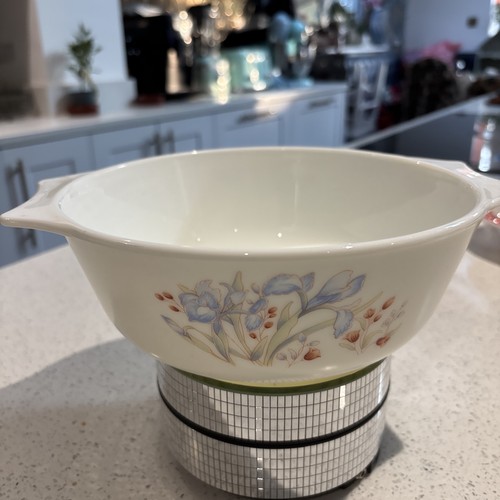 Vintage pyrex blue iris - vintage,