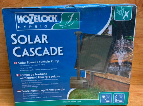 Hozelock solar power cascade - hozelock,