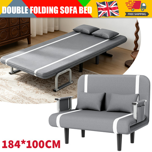 184cm double fabric sofa bed - double,