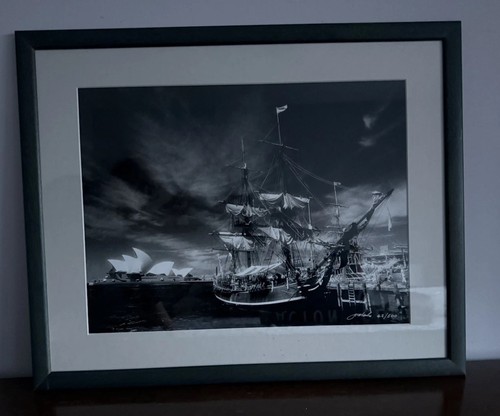 Signed framed photograph - &,
