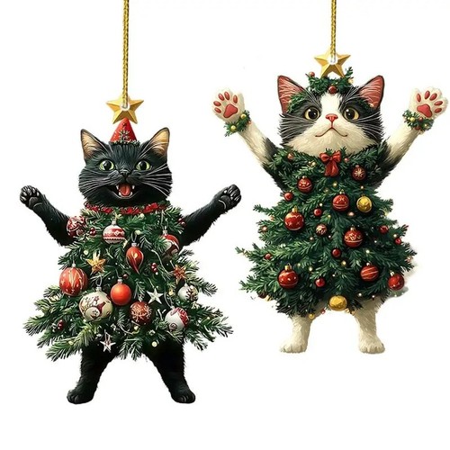 Christmas decoration cat - christmas,