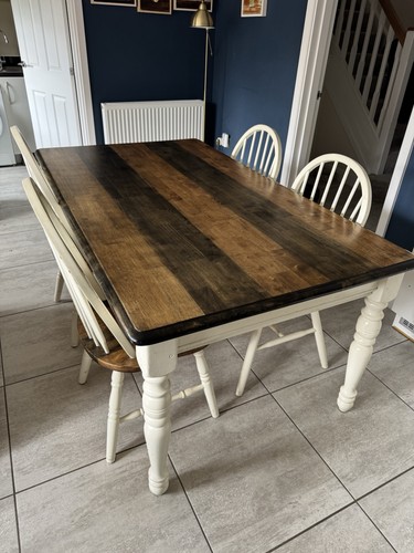 Rectangular wood dining table - wood,