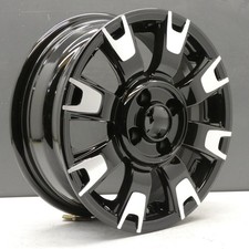 FIAT 500 BLACK DIAMOND CUT 14" ALLOY WHEEL RIM 5.5J OEM D23550927759 GENUINE X1