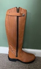 Toggi Roanoke Tan Leather Riding Boots Long  Eu40 Uk 6.5 New