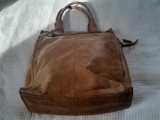 Ladies tan leather Gigi handbag pre-owned