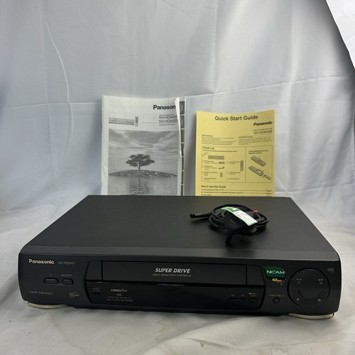 Panasonic hd640b vhs vcr - panasonic, nv-hd640b