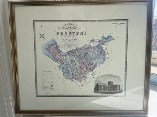 Large framed antique - framed,