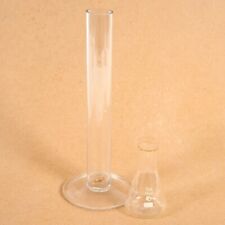 2 GLASS LABORATORY CHEMICAL APOTHECARY DARKROOM TUBES VASES