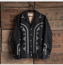 Non Stock Men's Vintage Rockabilly Cowboy Coat Western Bolero Musician Jacket 