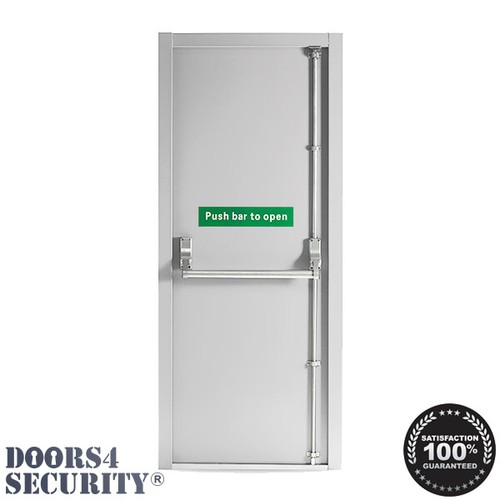 Fire exit door with - door, point